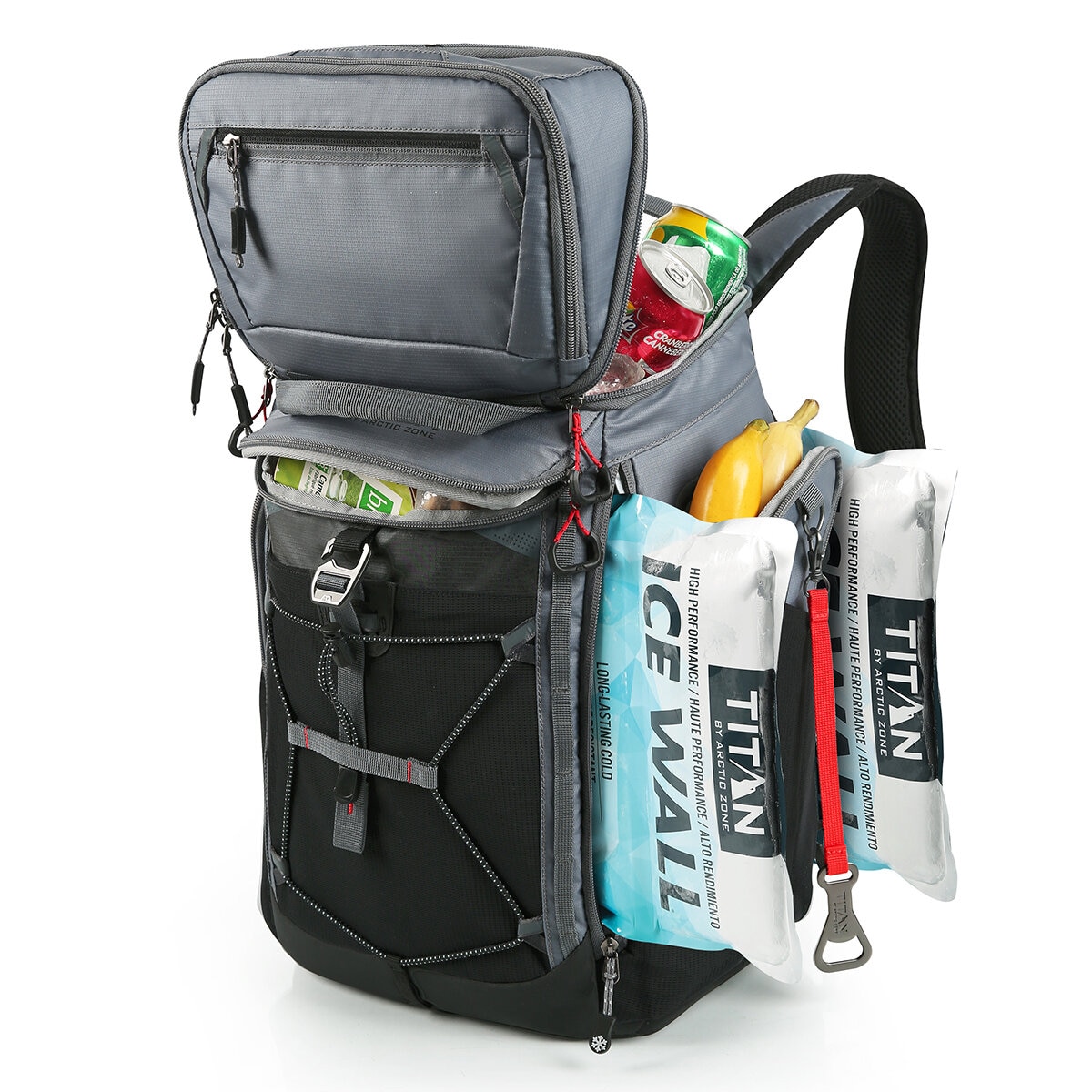 Titan Mochila Hielera para 26 Latas Deep Freeze Gris