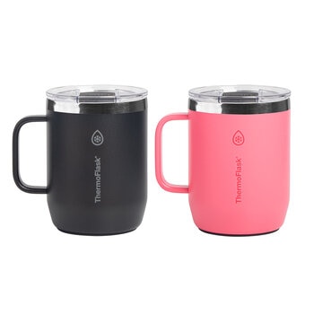 ThermoFlask Taza Para Cafe Con Aislamiento Al Vacio 2 Piezas Varios Modelos