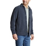 Copper & Oak Chamarra tipo camisa para caballero Azul Mediana