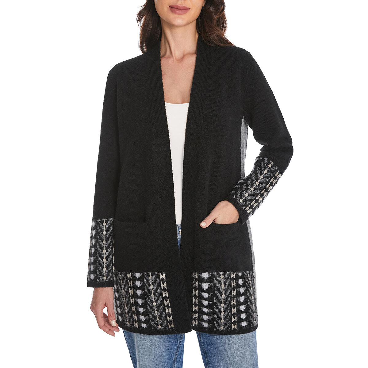 Frye Suéter para Dama Negro Extra Chica