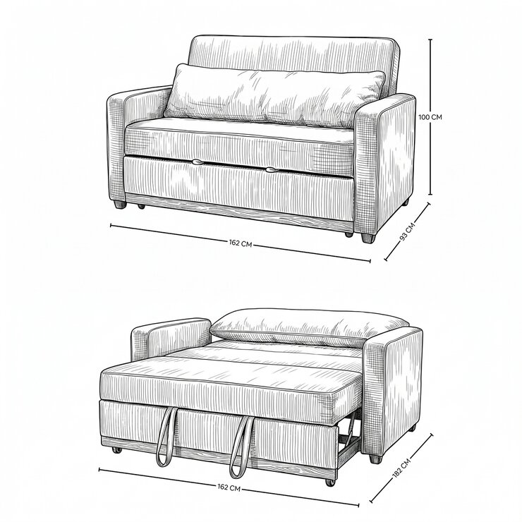 EasyLiving, Prego, Sofá Cama