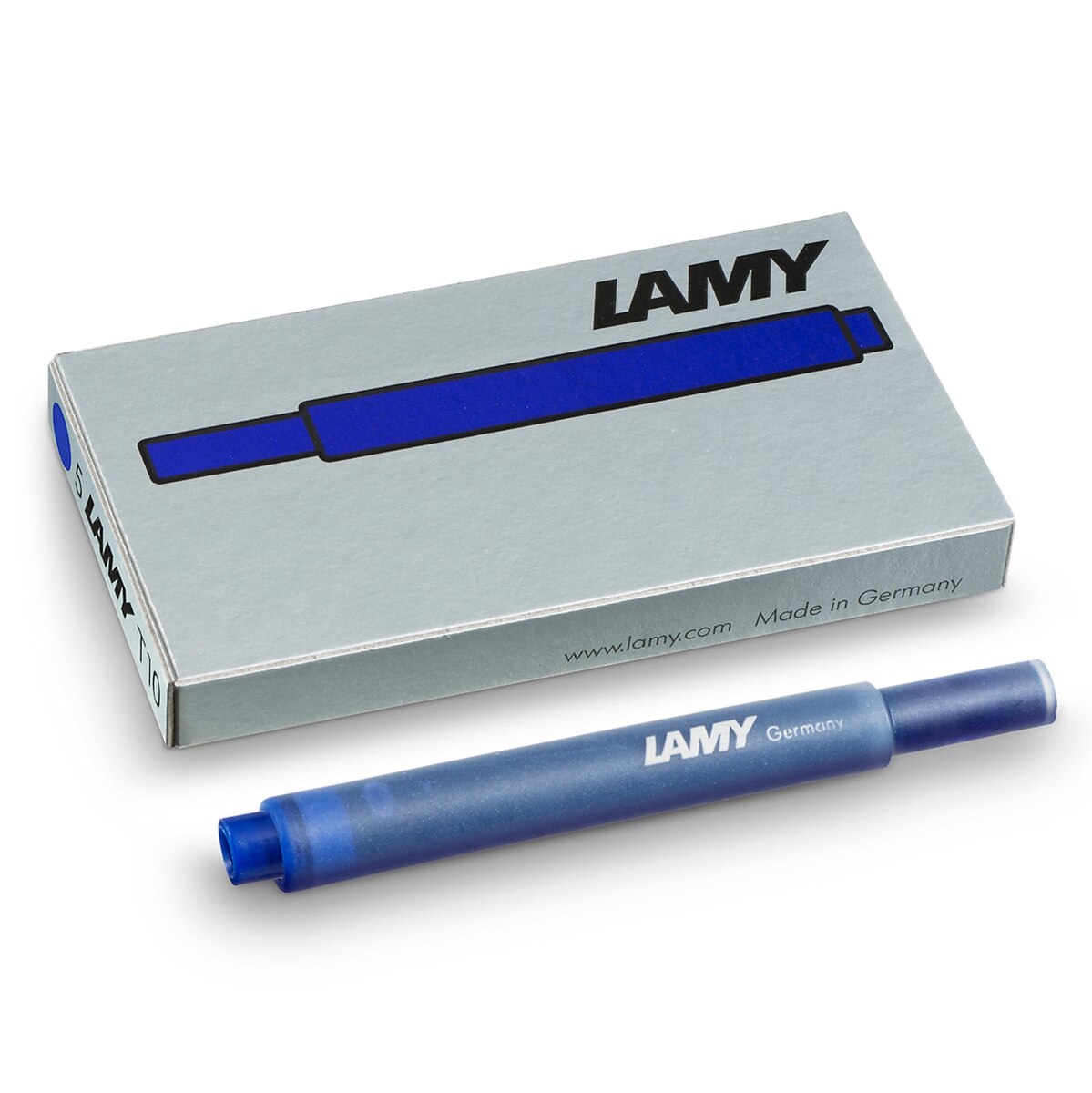 Lamy kit pluma fuente de alumino anodizado con cartuchos y block de notas