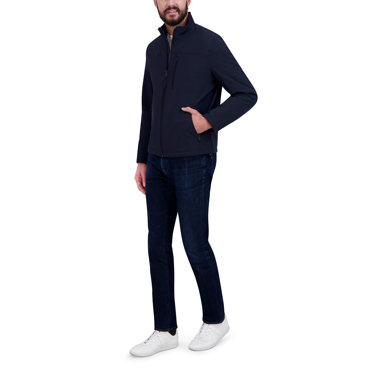 Kenneth Cole Chamarra para Caballero Azul Mediana