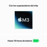 Apple MacBoor Air 15" Chip M3 16GB 256GB SSD Plata