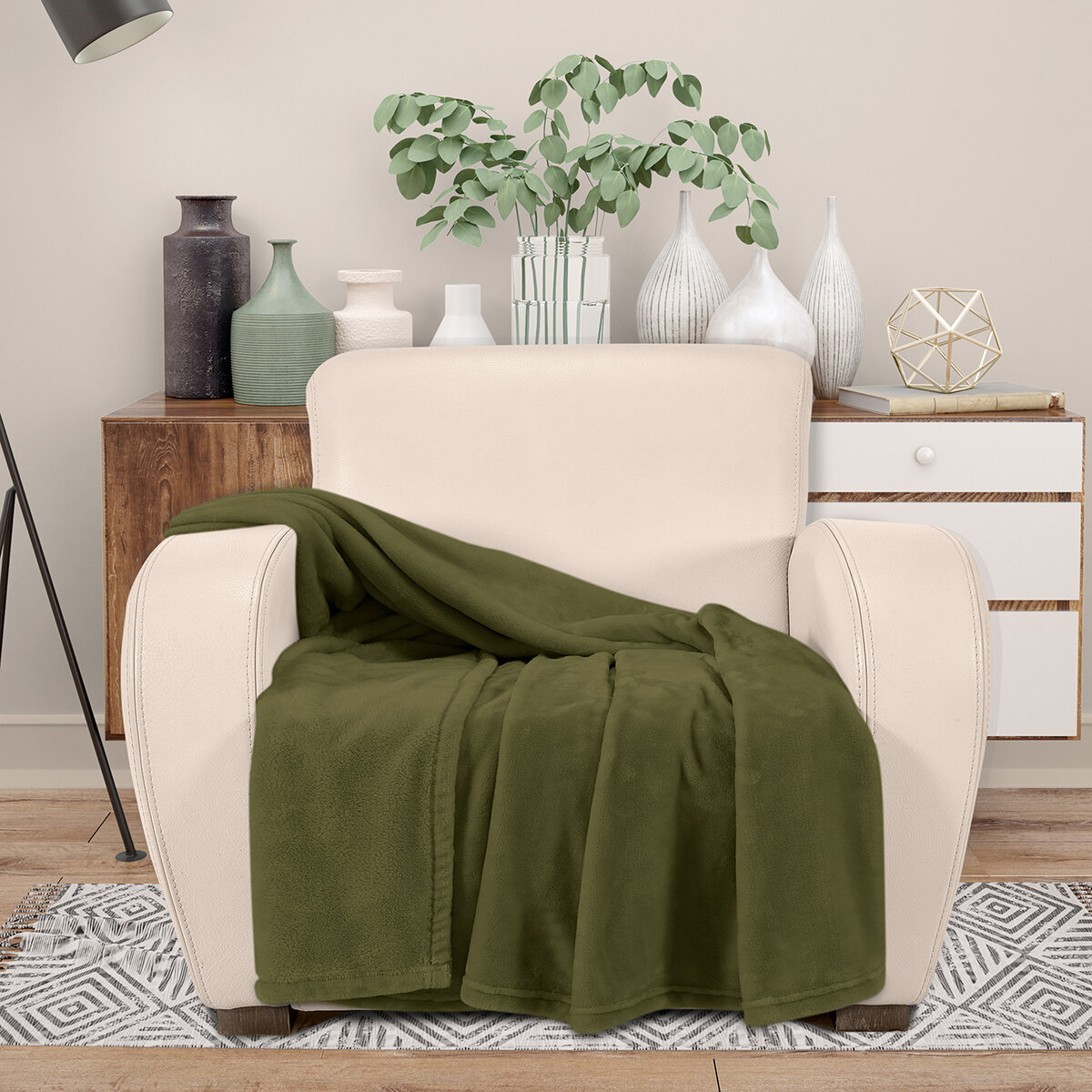 Providencia, Frazada Suave 152 cm x 178 cm, Verde