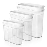 AG Box, Set de 3 Contenedores Cerealeros Chicos, Herméticos