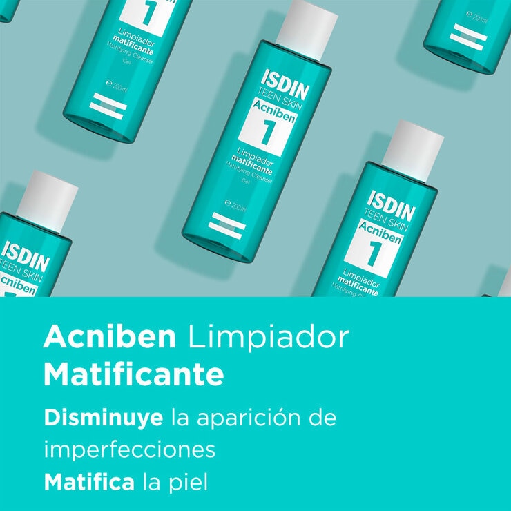 Isdin Acniben Limpiador Matificante para piel grasa el 200 Ml