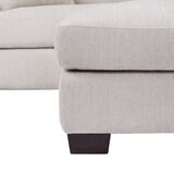East & Vine Furniture, Evelynne, Sofá Seccional de Tela de 2 Piezas con Otomano