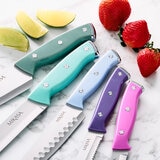 Mikasa Cuchillos de Cocina con Fundas de Colores de Seguridad, 5 piezas