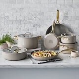GreenPan Batería de Cocina Antiadherente 11 piezas, Beige