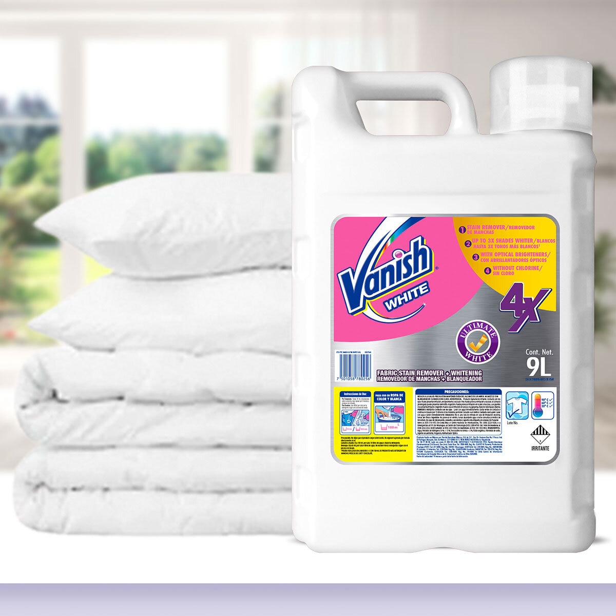 Limpiador Ropa Vanish Quita Manchas Ropa Blanca 3.7 L