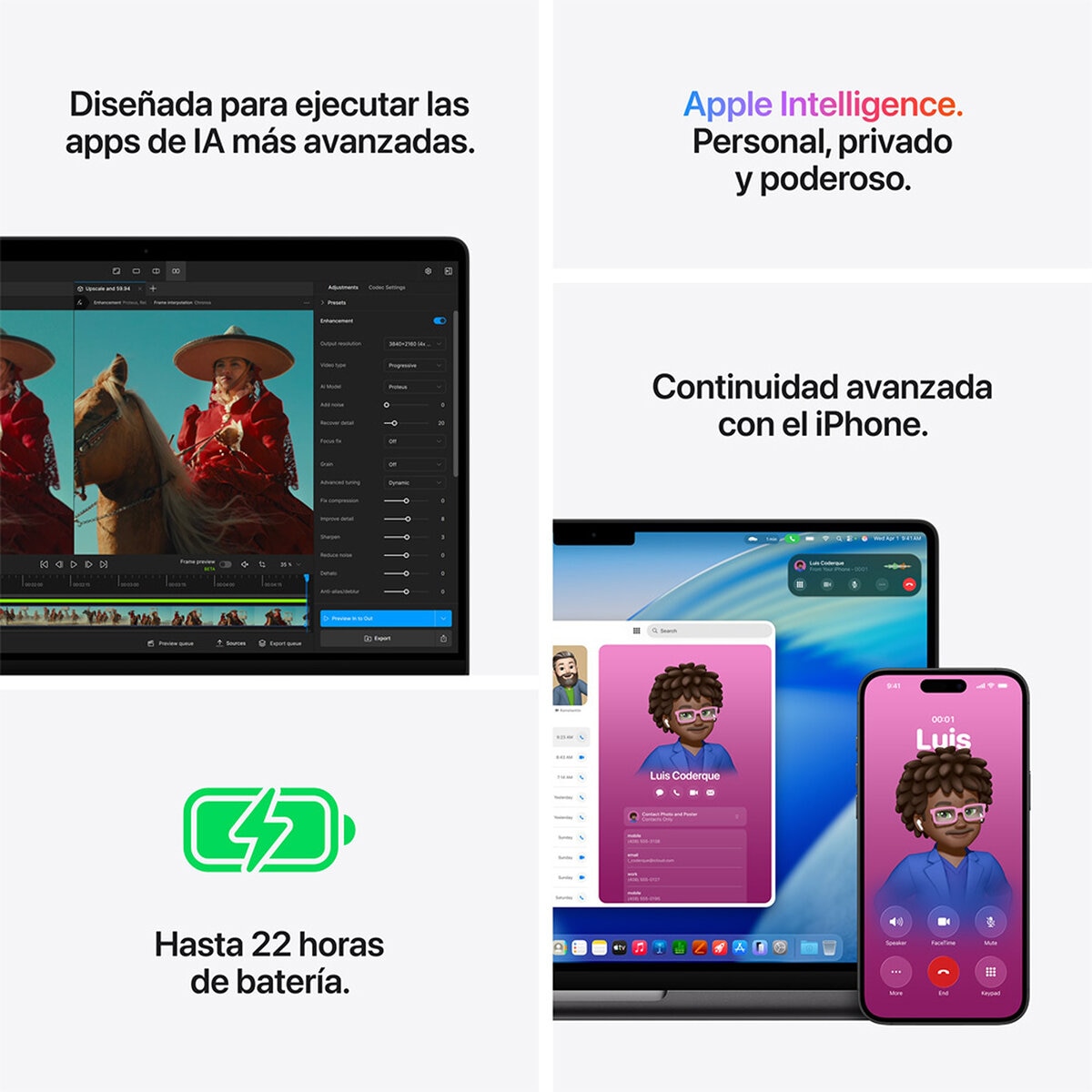 Apple MacBook Pro 14" M5 Pro 24GB 1TB SSD Negro Espacial