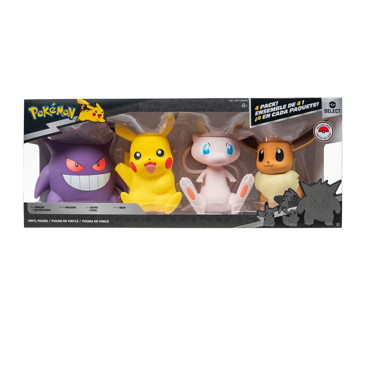 Set de 4 Figuras de Vinilo de Pókemon