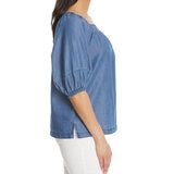 Jessica Simpson Blusa para Dama Azul Extra Grande