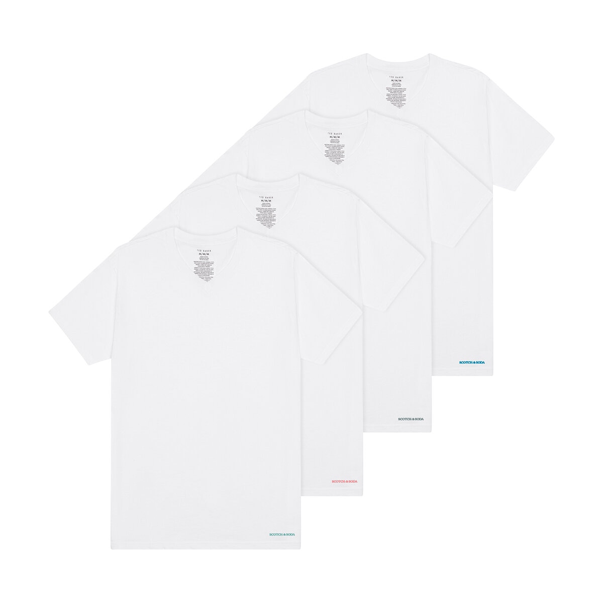 Scotch And Soda Playera para Caballero 4 Piezas Varias Tallas y Colores