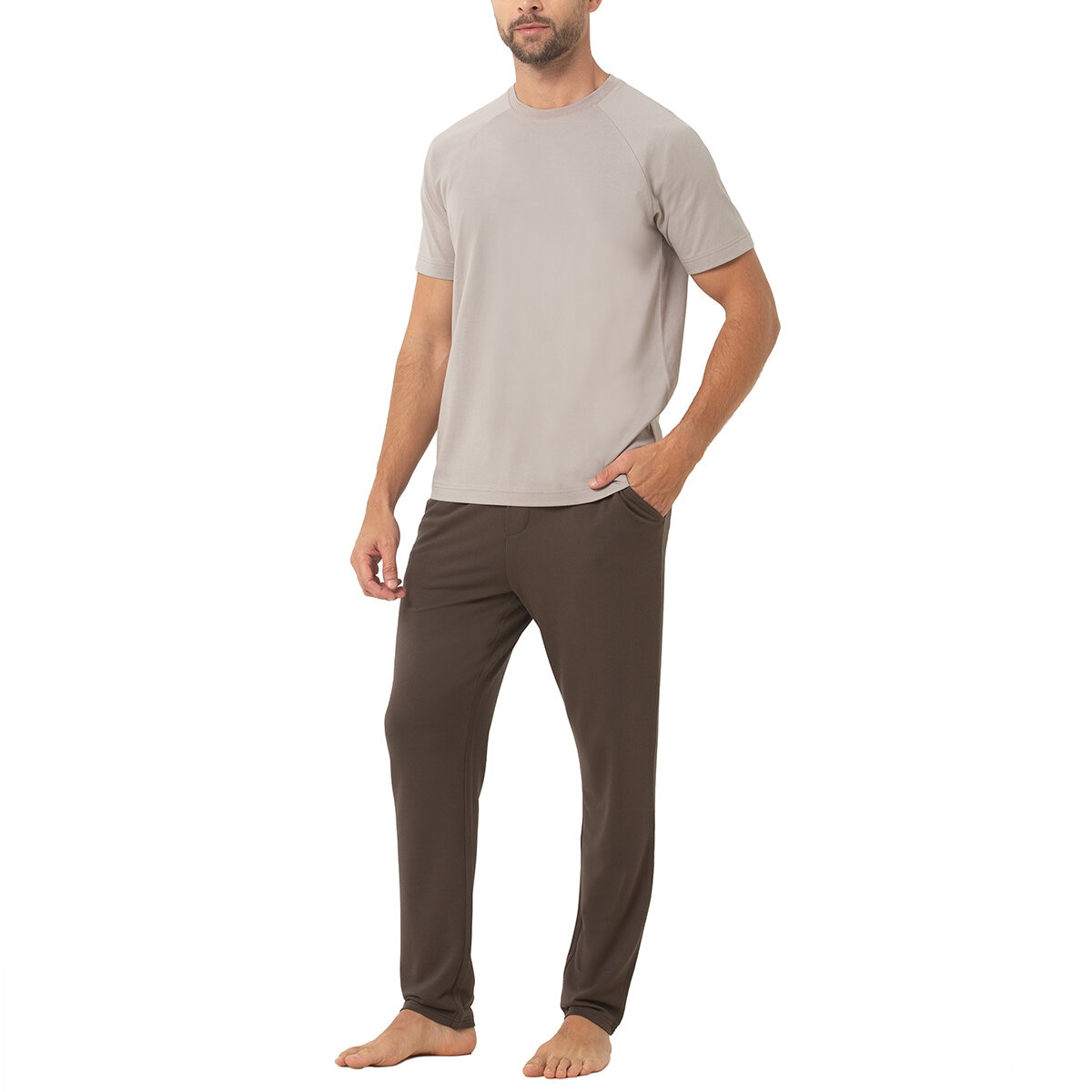 Buffalo David Bitton Pijama para Caballero Café Extra Grande