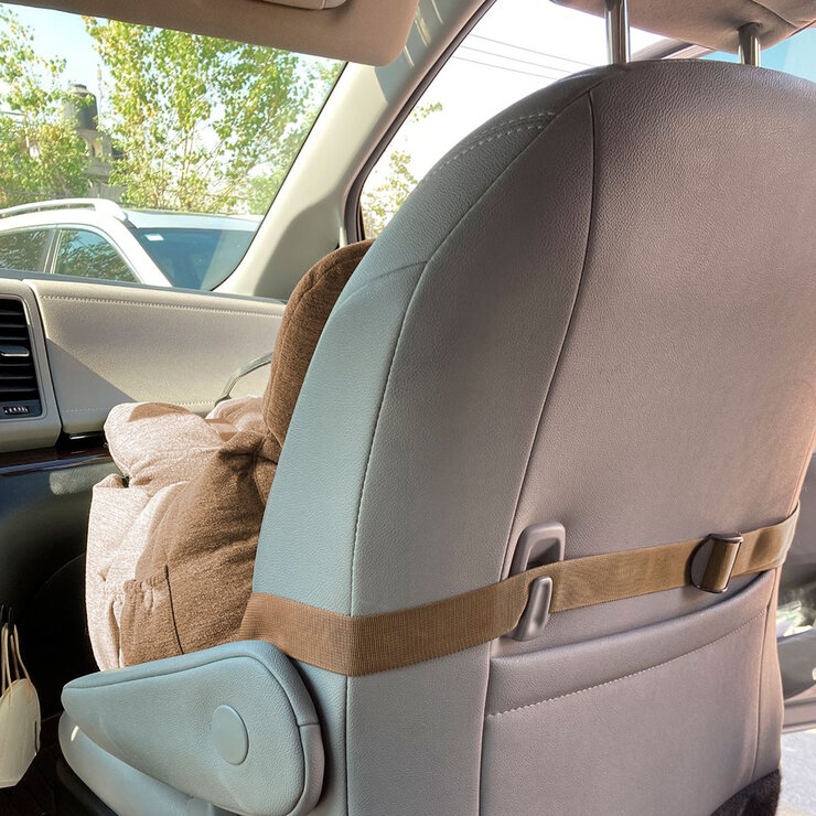 IPET Asiento de Viaje para Mascota con Protección de Teflón, Color Café