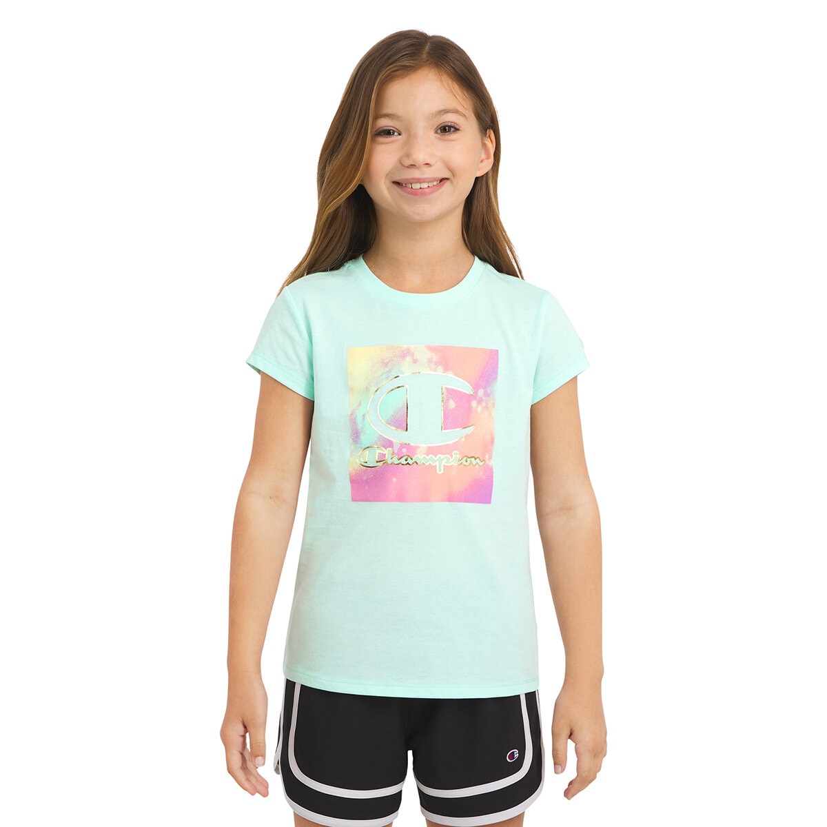Champion Playera 2 piezas para Niños y Niñas Morado / Azul 10 / 12 Años