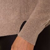 Mario Serrani Italy Suéter 100% Cashmere para Dama Café Extra Chica