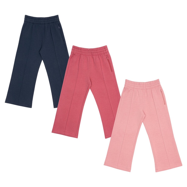 Pekkle Pantalones 3 piezas para Niños y Niñas Rosa / Rosa / Azul 5 Años