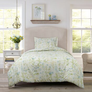 Laura Ashley Juego de Cama Tamaño Individual 2 Piezas