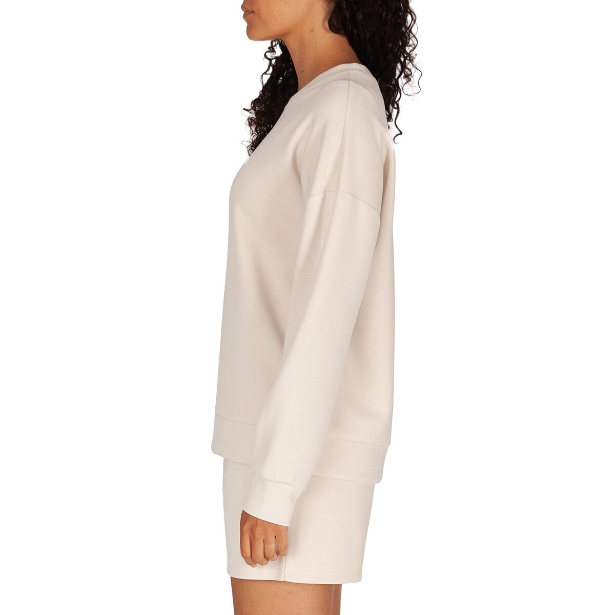 LazyPants Sudadera para Dama Crema Grande