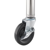 Trinity Mesa de Preparación de Acero Inoxidable con Ruedas