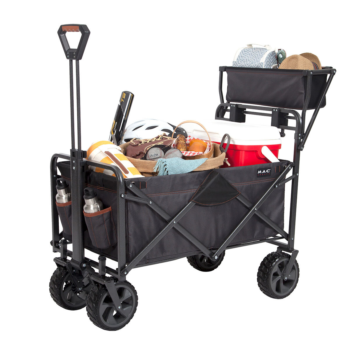 Mac Sports Carrito Plegable Deluxe XL con Red de Carga