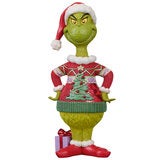 Jim Shore, Figura Decorativa de Grinch con Suéter Navideño, Pintada a Mano