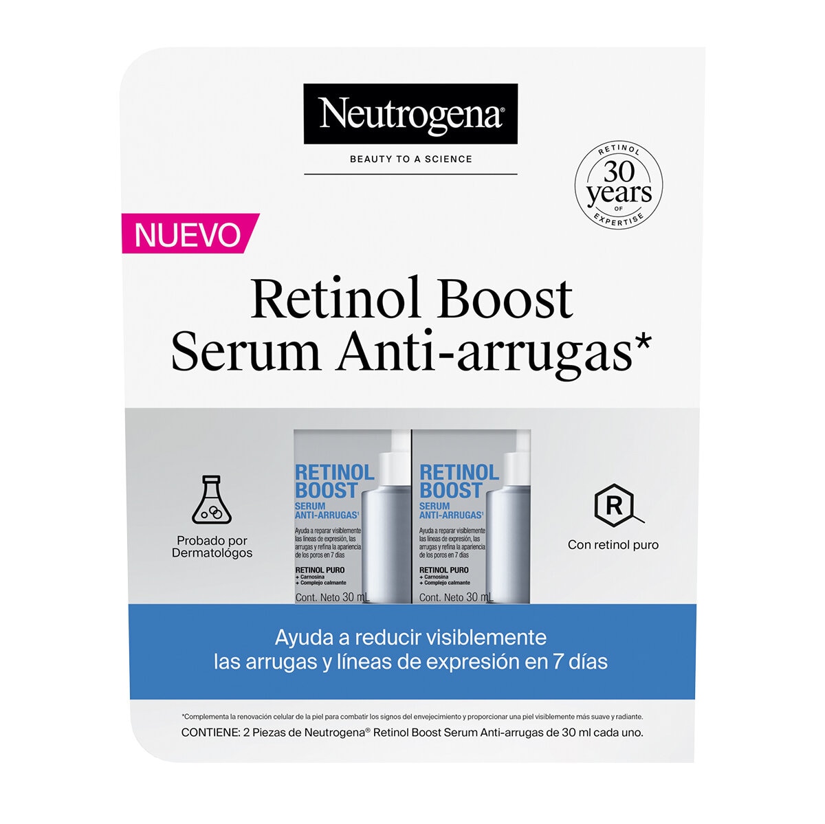 Neutrogena Suero Anti Arrugas con Retinol 2 pzas de 30 ml