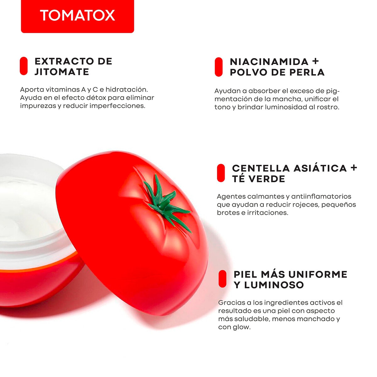 Tony Moly, Mascarilla Iluminadora Tomatox, 2 piezas Tony Moly, Mascarilla Iluminadora Tomatox, 2 piezas