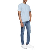 Calvin Klein Playera para Caballero Azul Chica