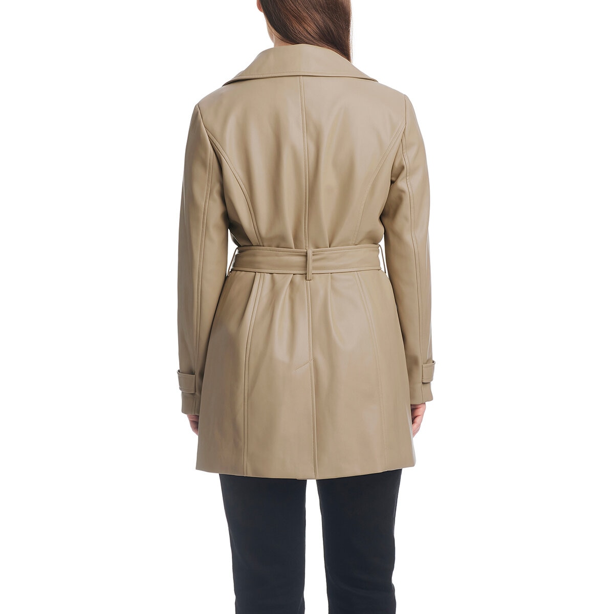 Vince Camuto Gabardina para Dama Café Extra Grande