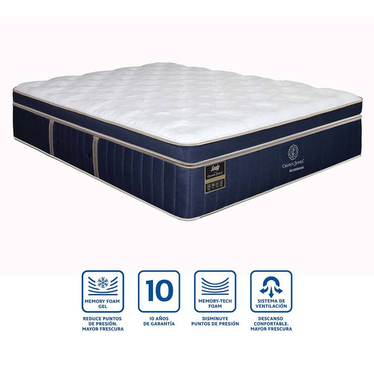 Sealy, Monteleone, Colchón y Box Matrimonial