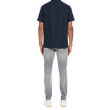 Scotch & Soda Amsterdam Camisa para Caballero Azul Extra Grande