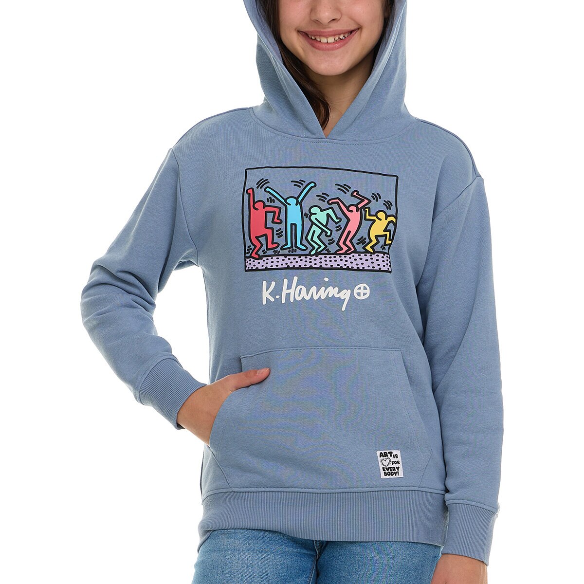 Keith Haring Sudadera para Niños y Niñas Azul 14 / 16 Años