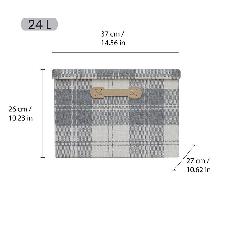 AG Box, Set de 3 Cajas de Almacenamiento Plegables para Armario