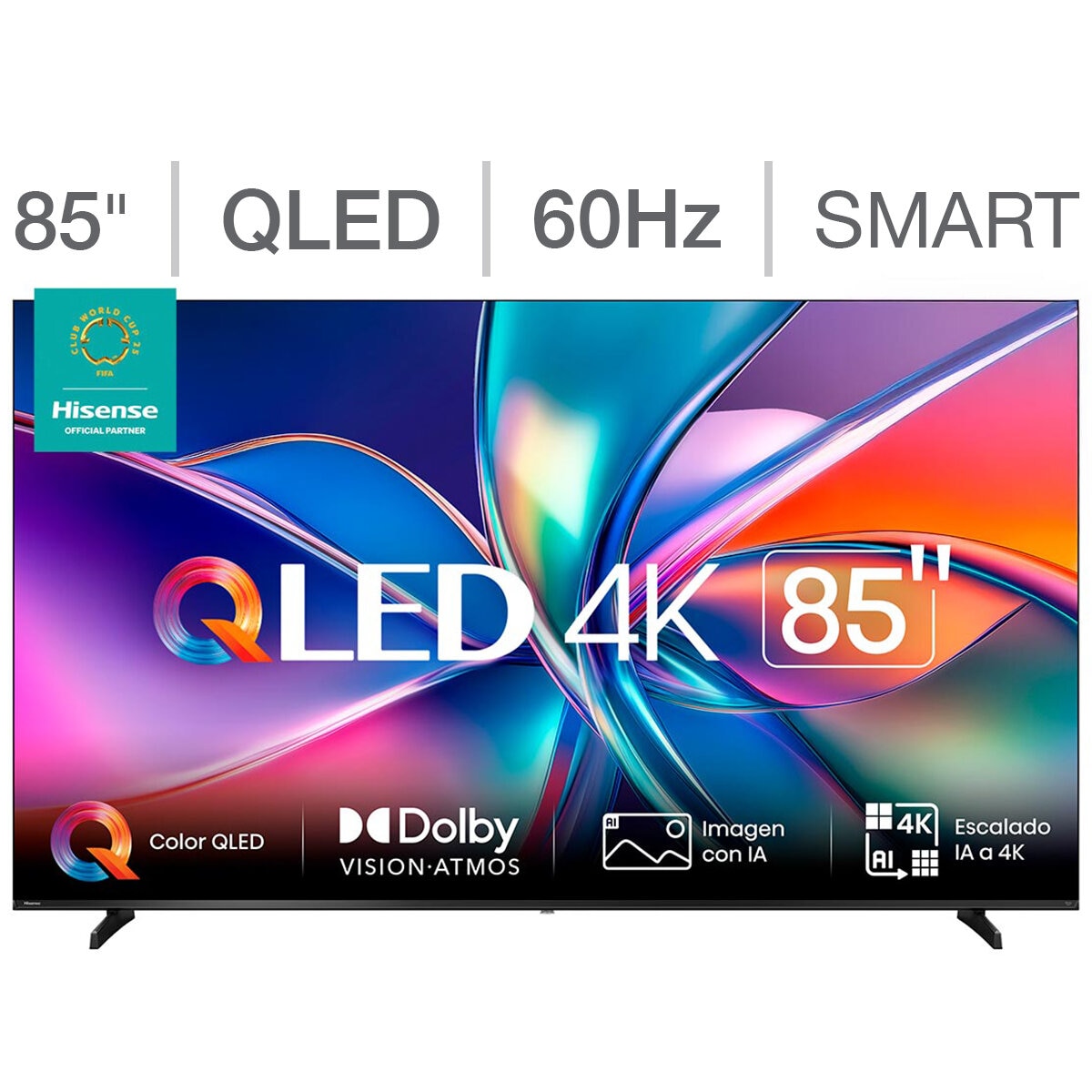 Hisense Pantalla 85" QLED 4K Fire TV