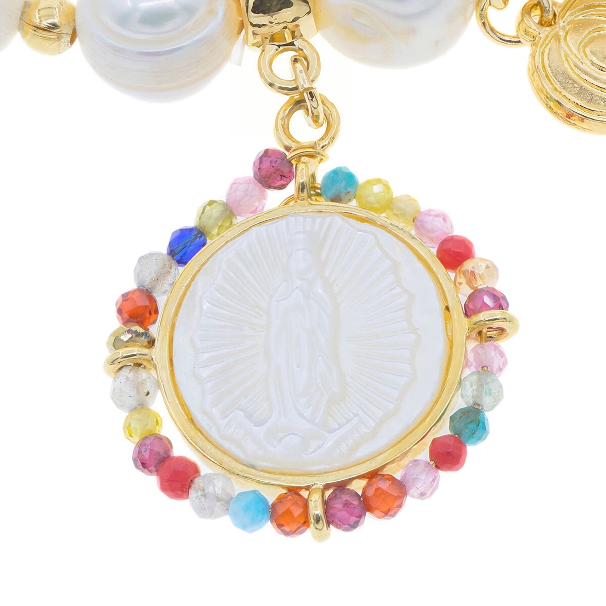 Mayfer, Pulsera con Dije Virgen, para Dama