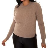 Mario Serrani Italy Suéter 100% Cashmere para Dama Café Extra Chica