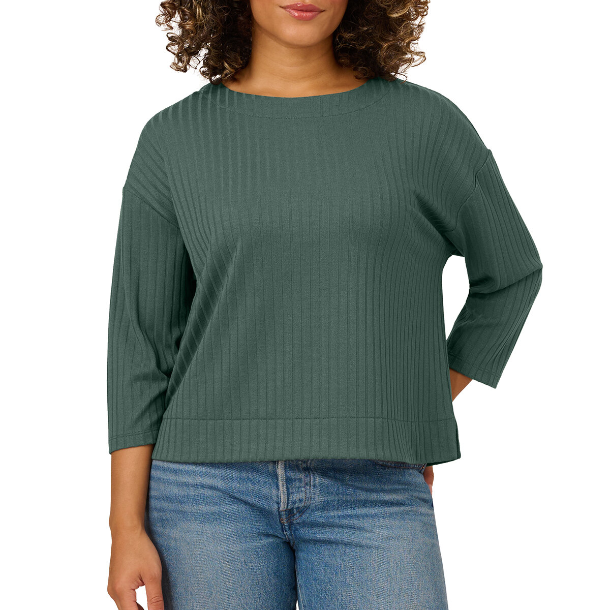 Adrianna Papell Blusa para Dama Verde Mediana