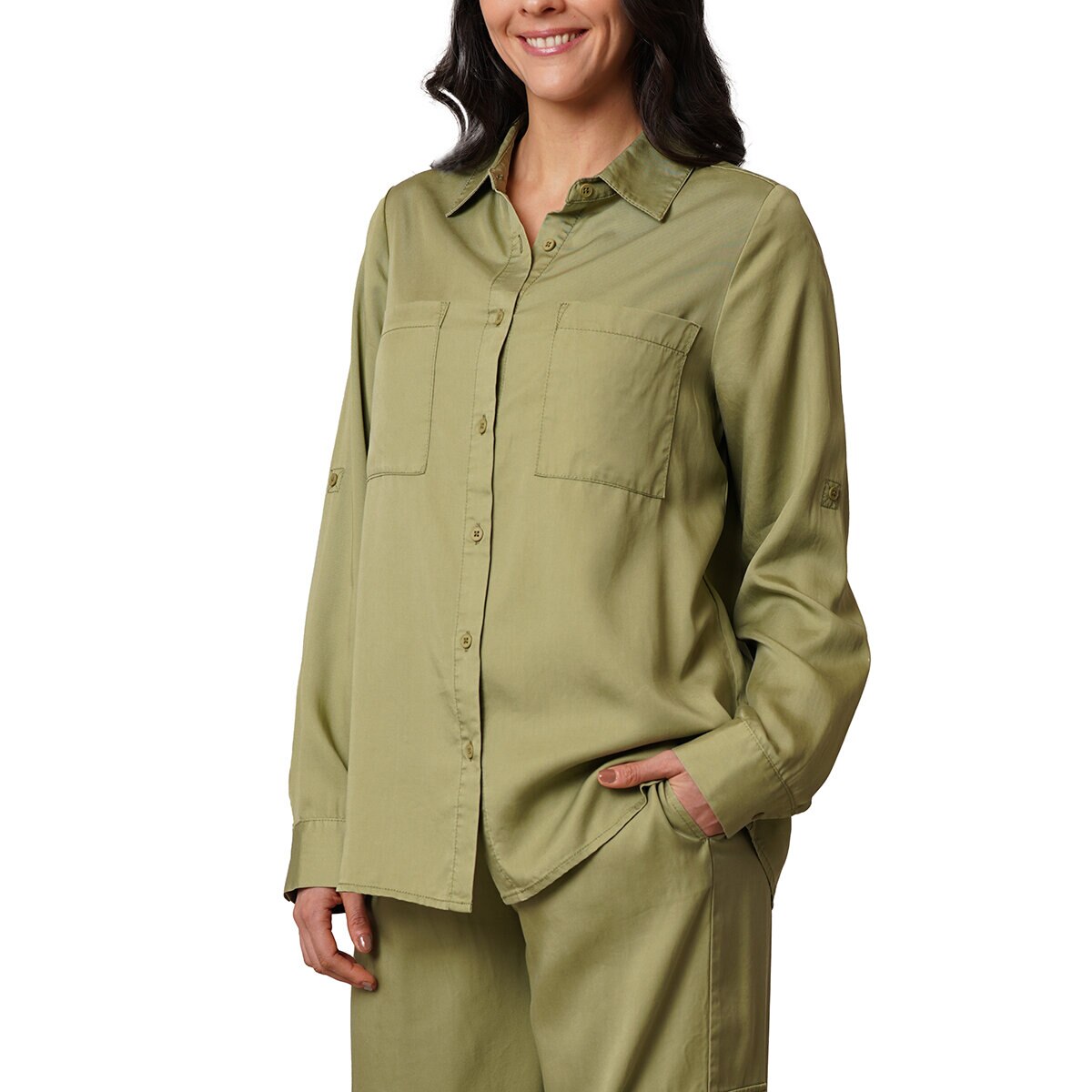 Cyrus Blusa para Dama Verde Mediana