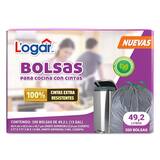 Logar Bolsas para Basura 200 pzas de 49.2 l
