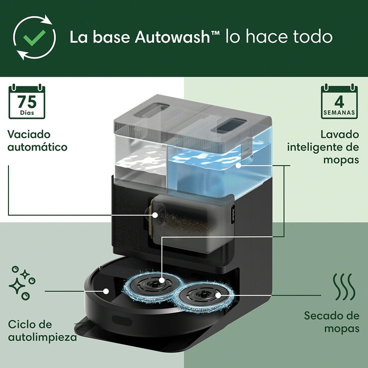 iRobot Roomba Combo 405 Aspiradora y Trapeador con Estación AutoWash