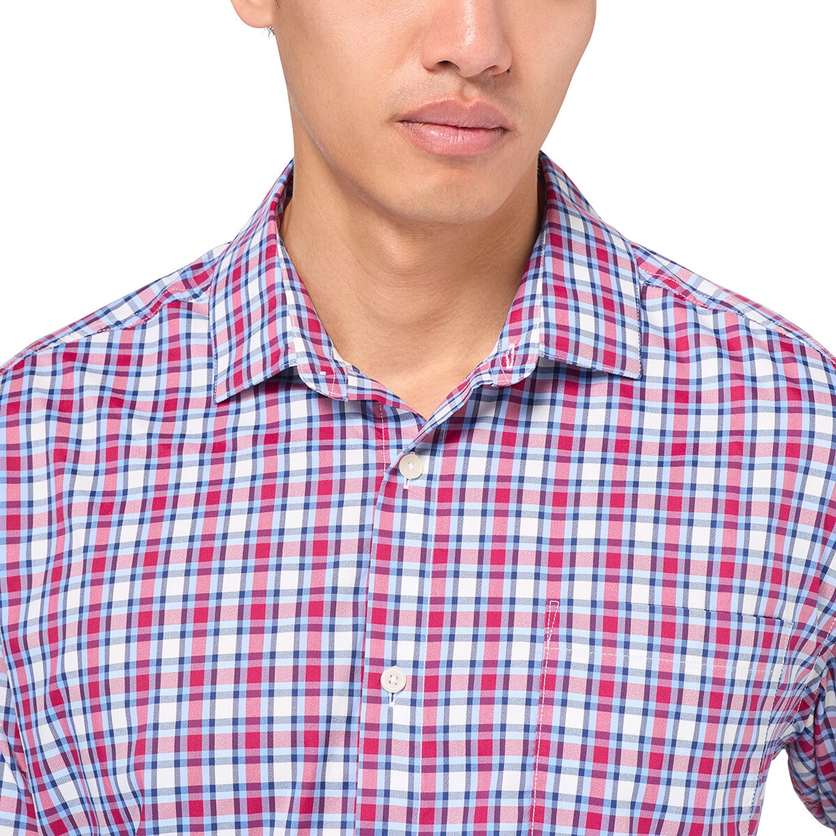 Kirkland Signature Camisa para Caballero Rojo Manga 15-15.5 Cuello 34/34