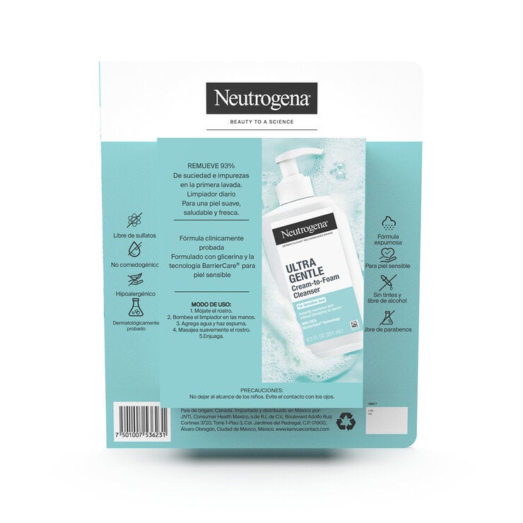 Neutrogena Gel Limpiador Ultra Gentle 2/251ml. Neutrogena Gel Limpiador Ultra Gentle 2/251ml.