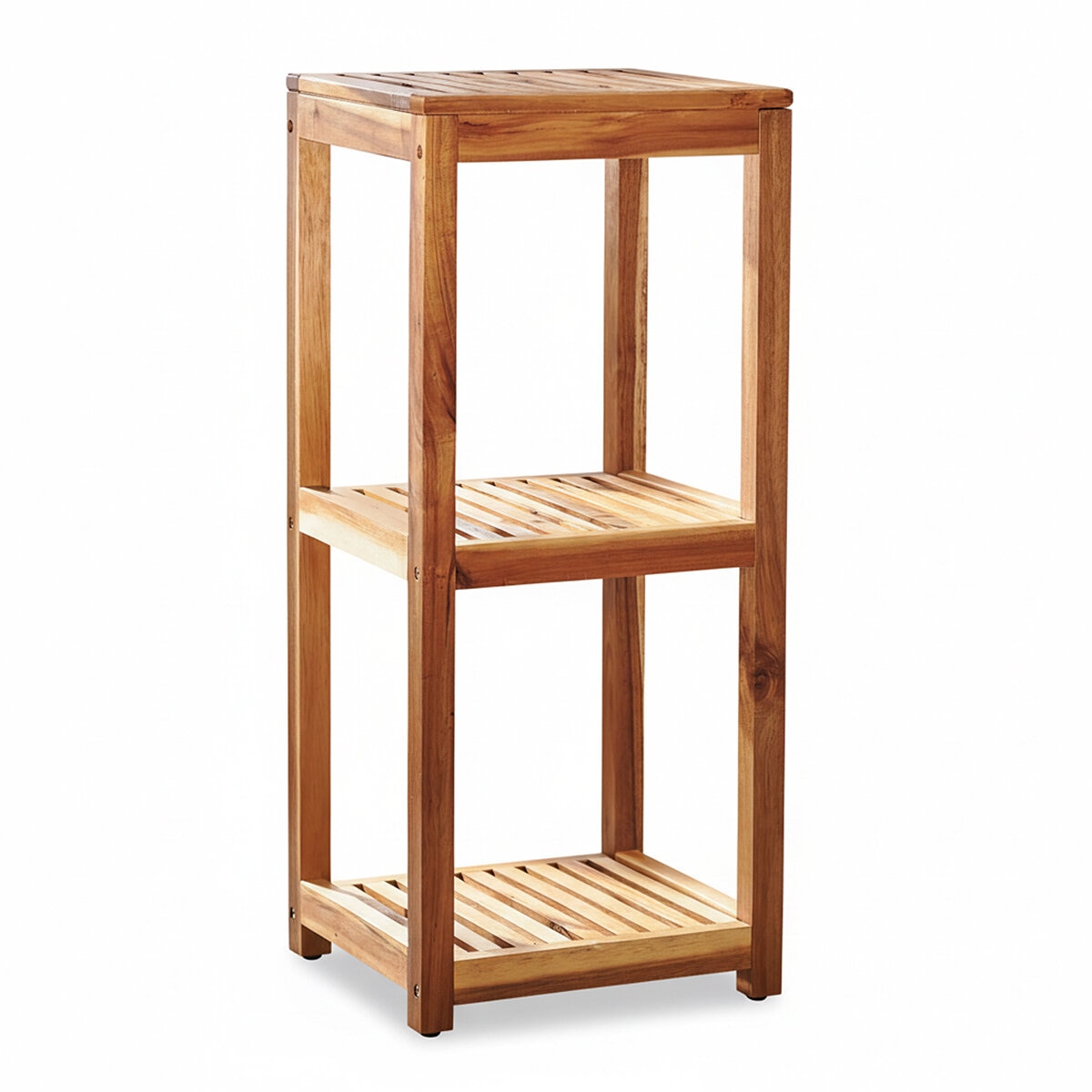 Mesa Inspired Living, Torre de Madera de Acacia para Almacenamiento