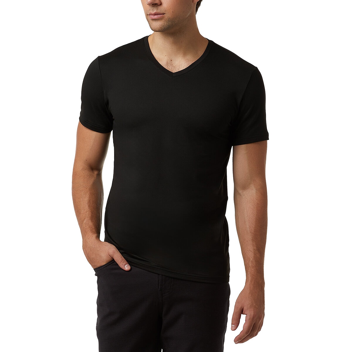 32 Degrees Cool Playera para Caballero 4 piezas Negro Chica