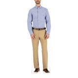 Nautica Camisa para Caballero Azul cuadros Mediana