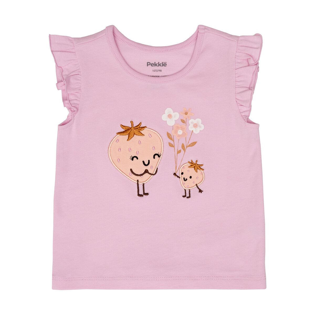 Pekkle Conjunto 4 piezas para Niños y Niñas Fresa 9 Meses